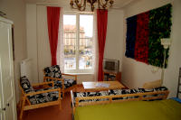 Wohnzimmer mit Altmarktblick
